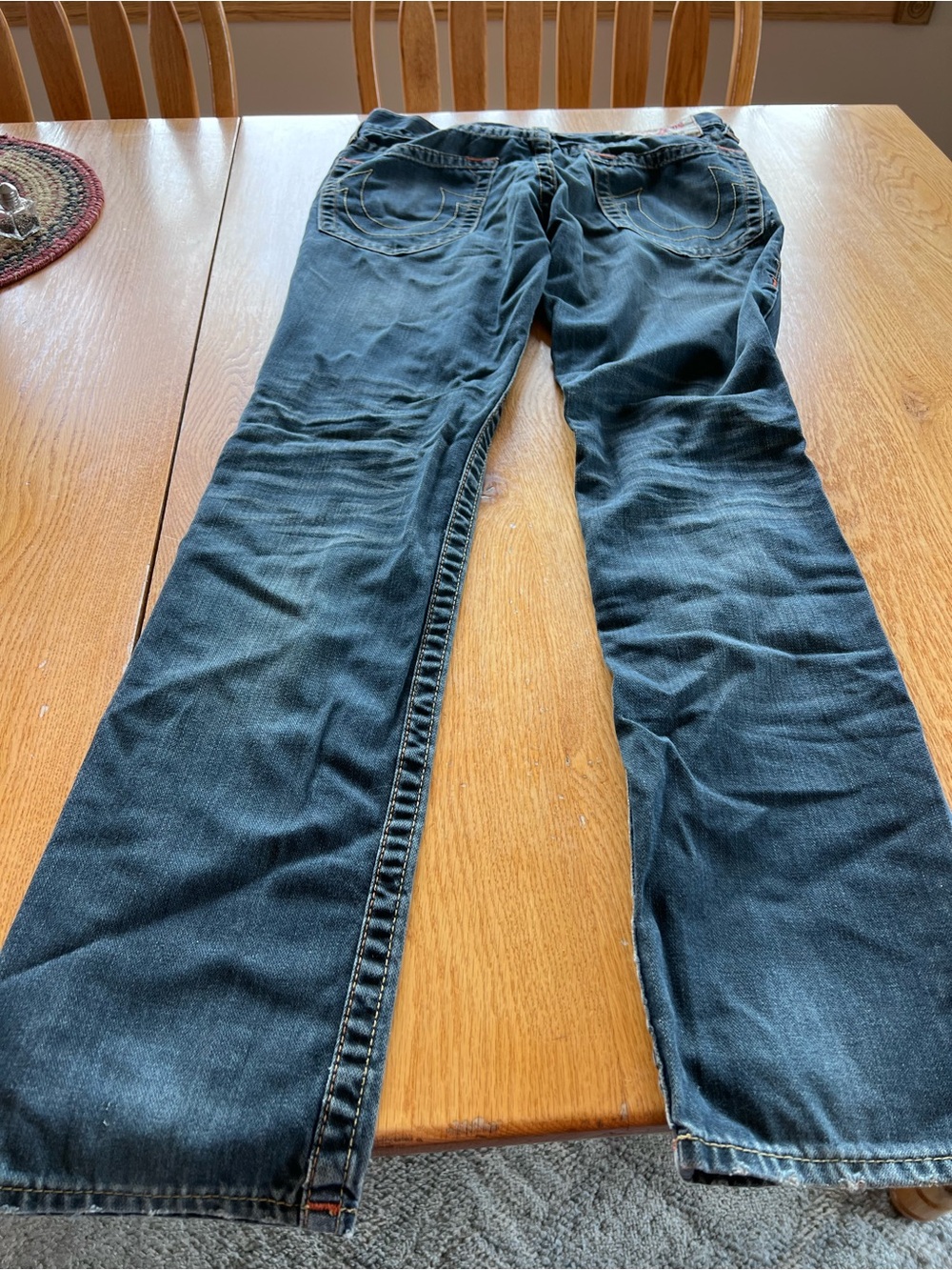 Men’s True Religion Slim Straight leg Jeans size 30X32. Rn#112790 - Picture 6 of 12